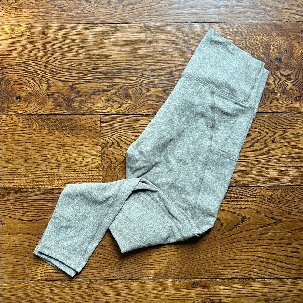Fleo heather olive green leggings